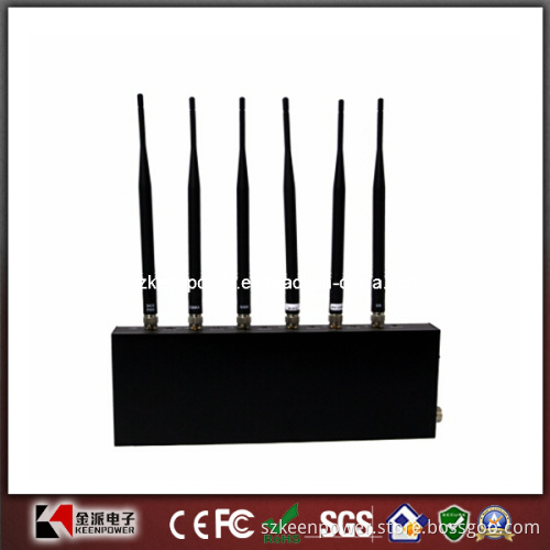 6 Antennas WiFi Jammer Cell Phone Jammer